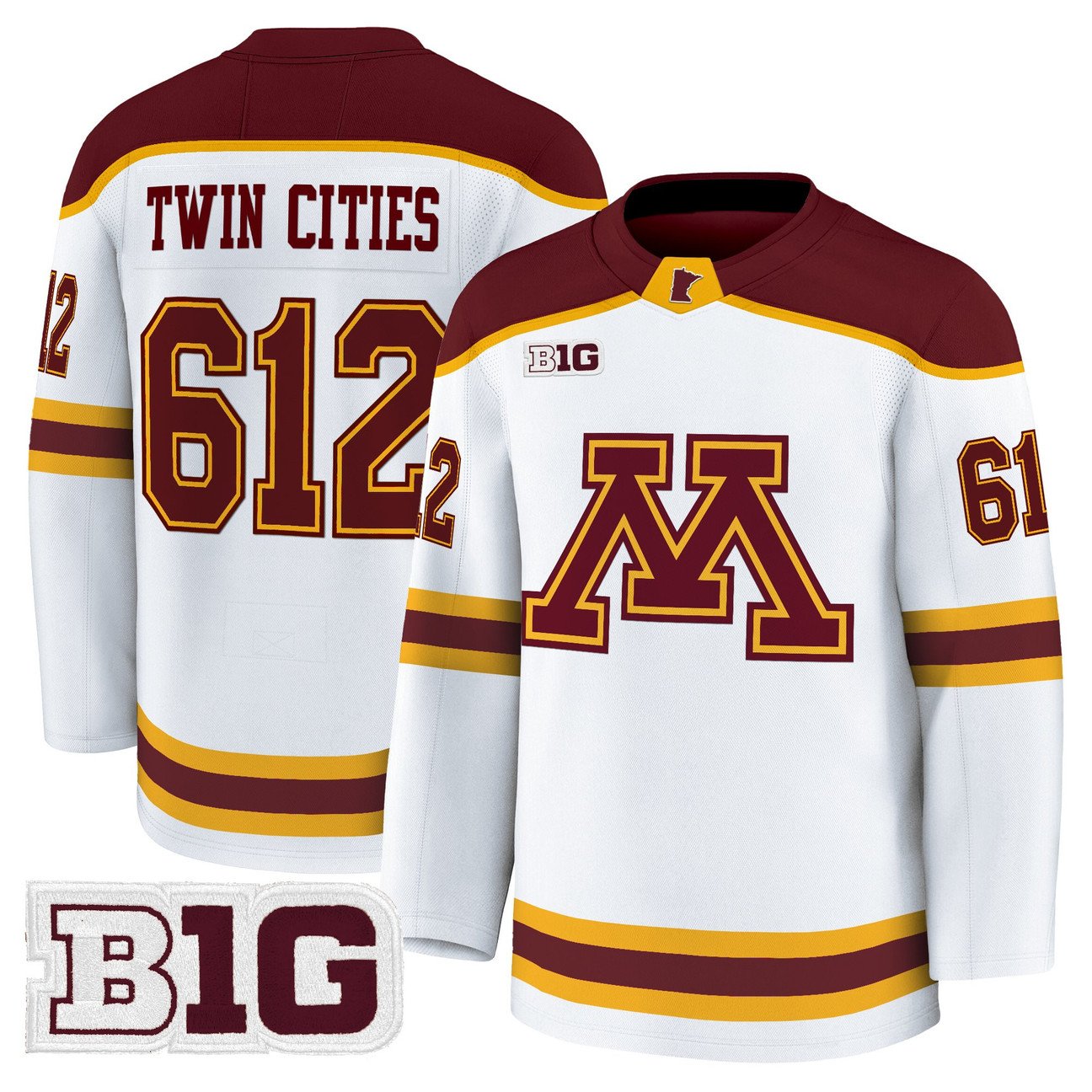 Twin Cities Jersey #612 Minnesota Golden Gophers 2025-26 Stitched Gold