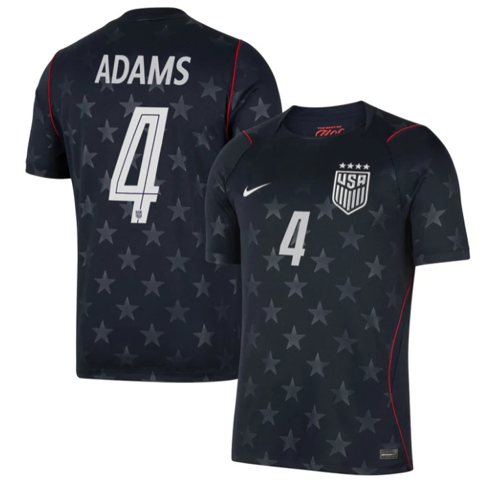 Tyler Adams Jersey #4 USMNT 2026 World Cup Match Stitched Stars Soccer