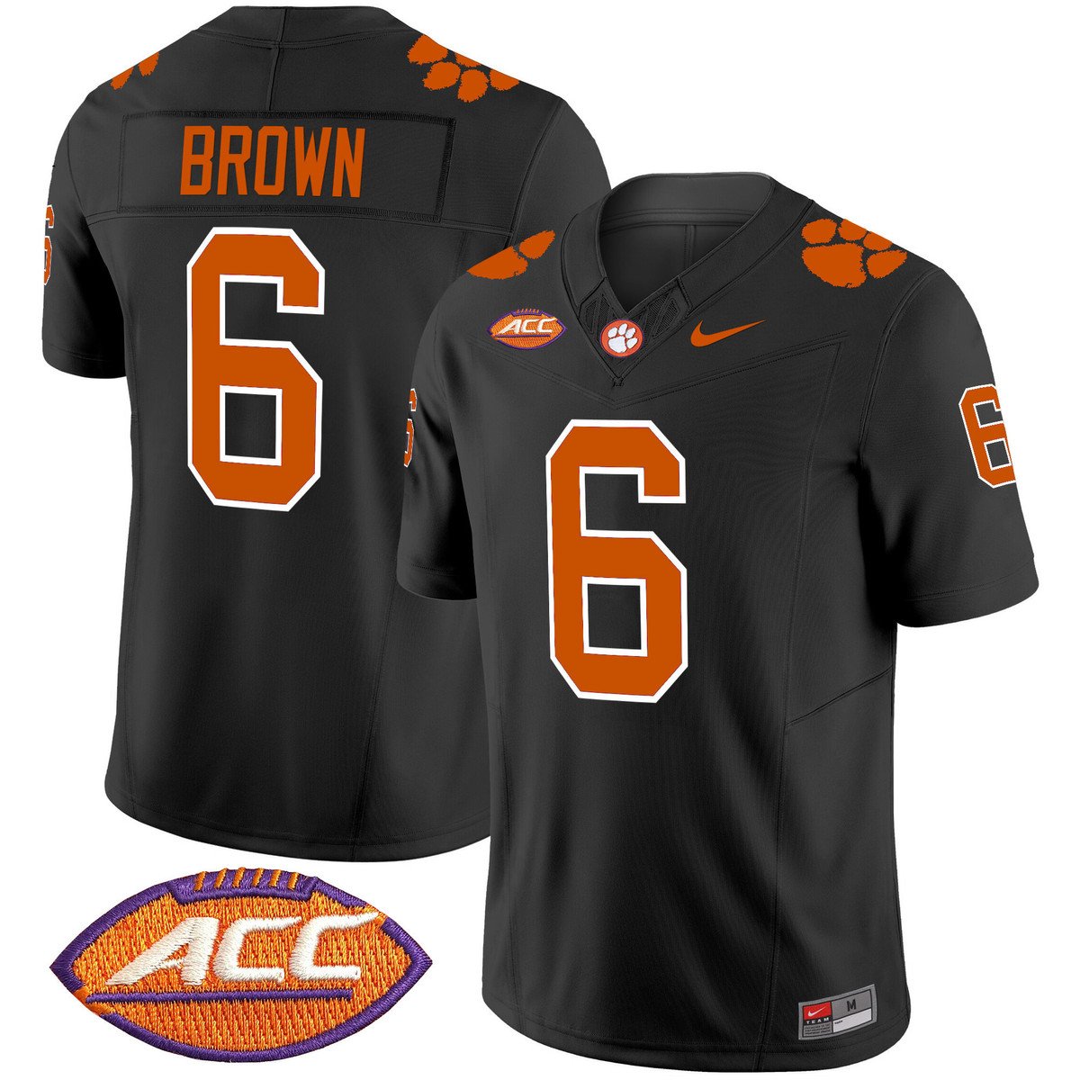 Tyler Brown Jersey #6 Clemson Tigers 2025 Vapor Limited Stitched