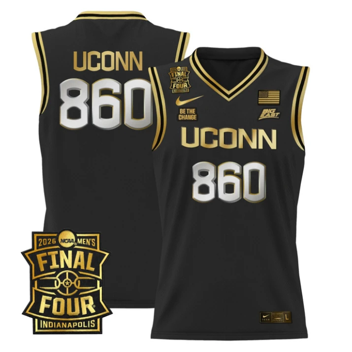UConn Jersey #860 UConn Huskies 2026 Final Four Patch Stitched