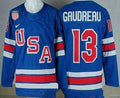 USA #13 Johnny Gudreau Blue 2026 olympics authentic jersey Stitched
