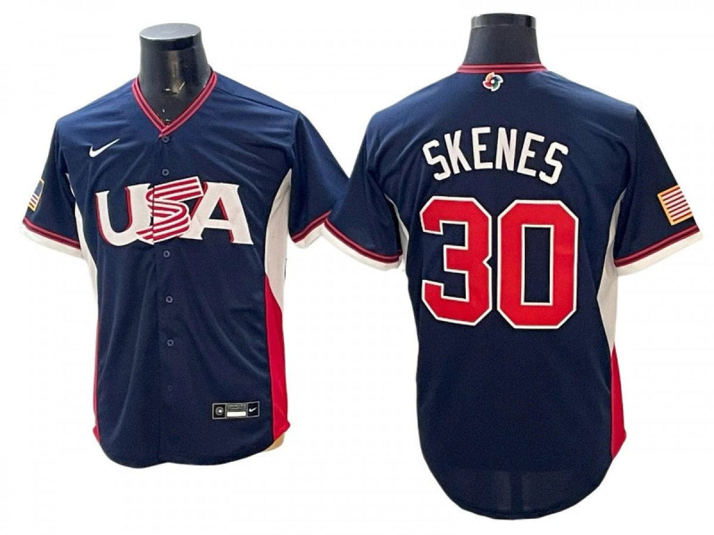 USA Baseball #30 Paul Skenes 2026 World Baseball Jersey