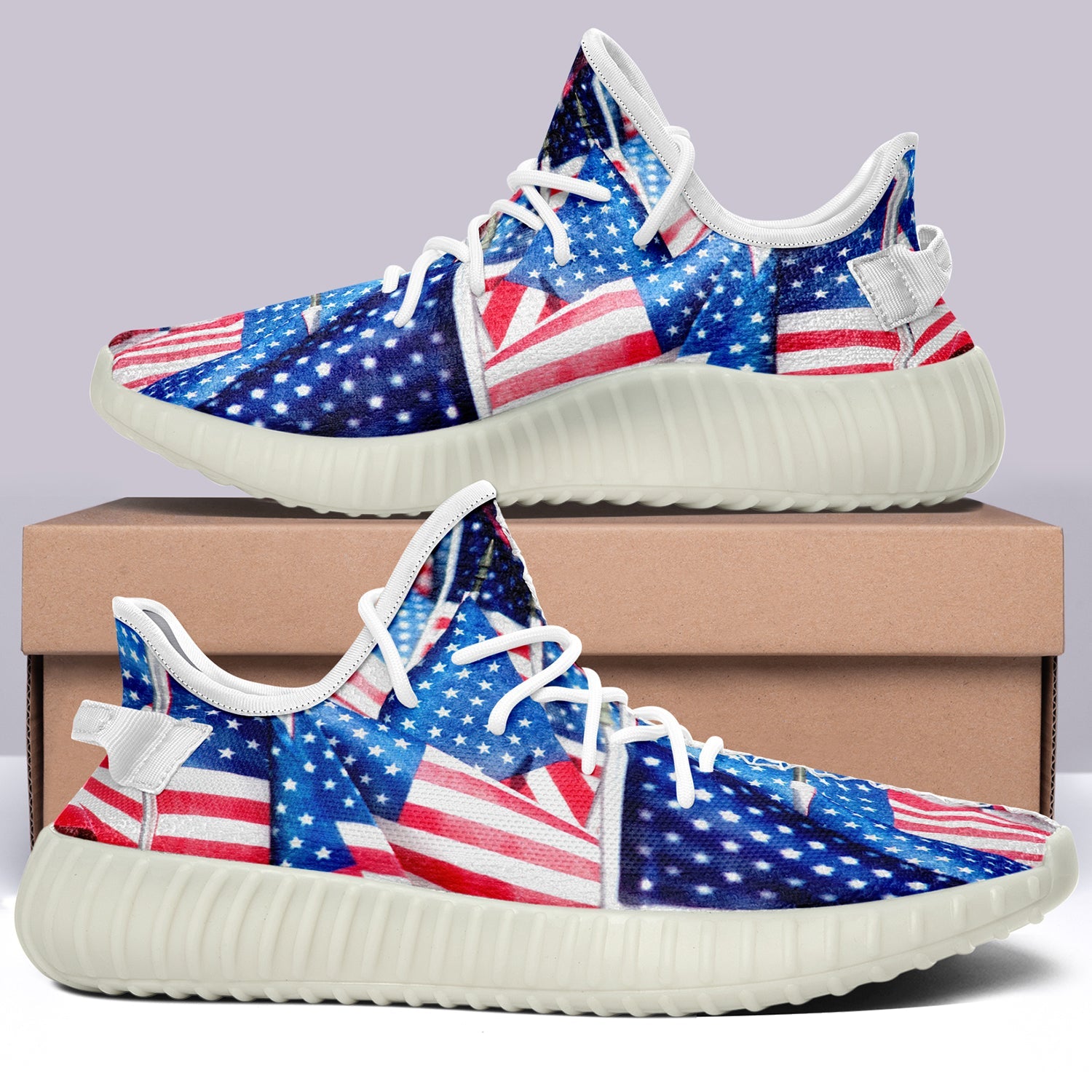 USA Flag V35 350v Yeezy Sneakers For Men Women Fans