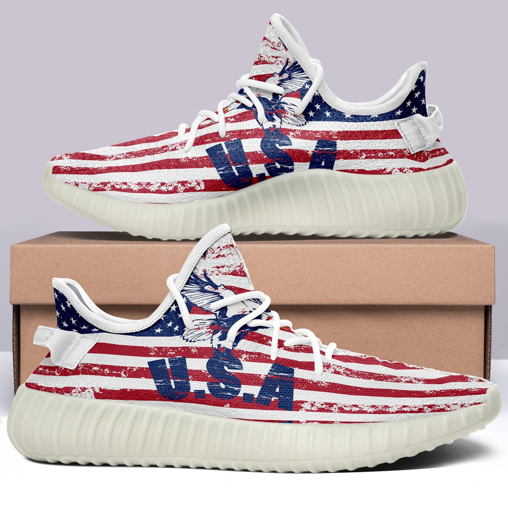 USA Flag V42 350v Yeezy Sneakers For Men Women Fans