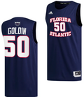 Vladislav Goldin Jersey #50 FAU Owls College Basketball Replica Navy