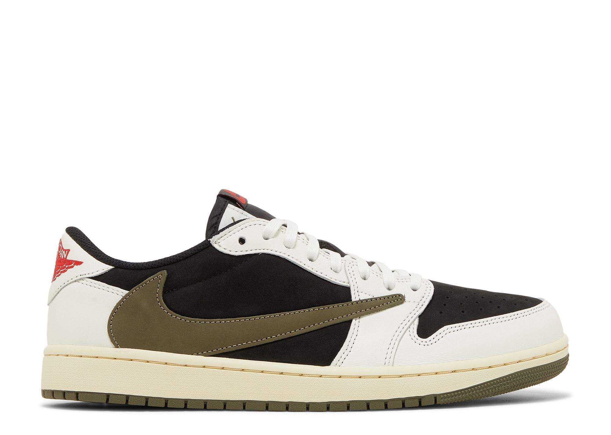 Travis Scott X Wmns Air Jordan 1 Retro Low OG SP Olive Unfading Sneaker