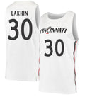Viktor Lakhin Jersey Cincinnati Bearcats College Basketball White #30