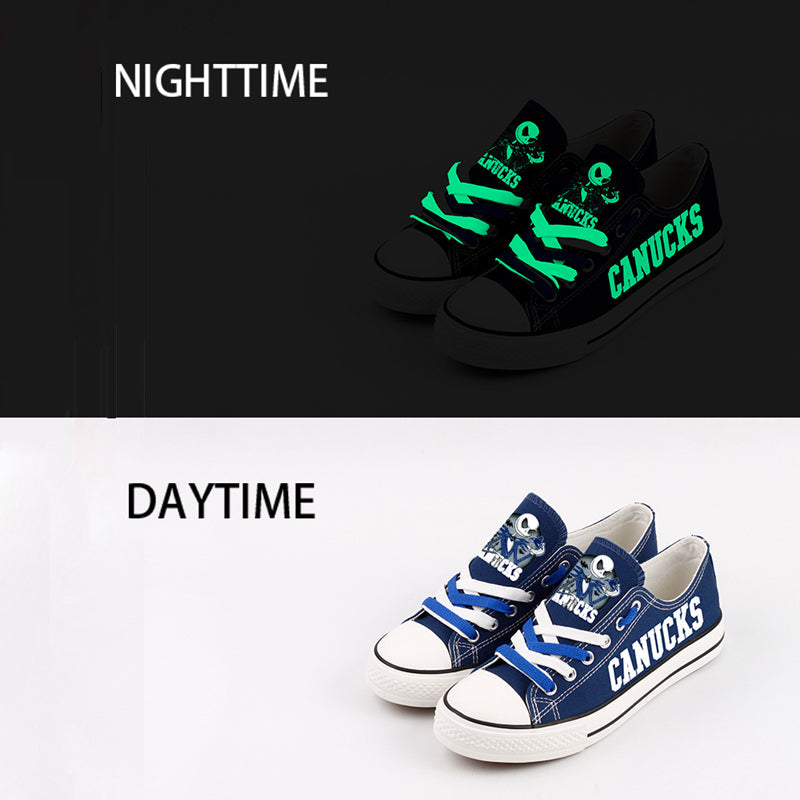 Vancouver Canucks Low Top Canvas Sport Sneakers Shoes For Men Women Fans