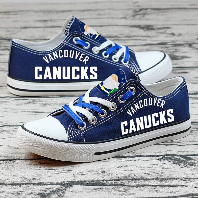 Vancouver Canucks Low Top Canvas Sport Sneakers Shoes For Men Women Fans