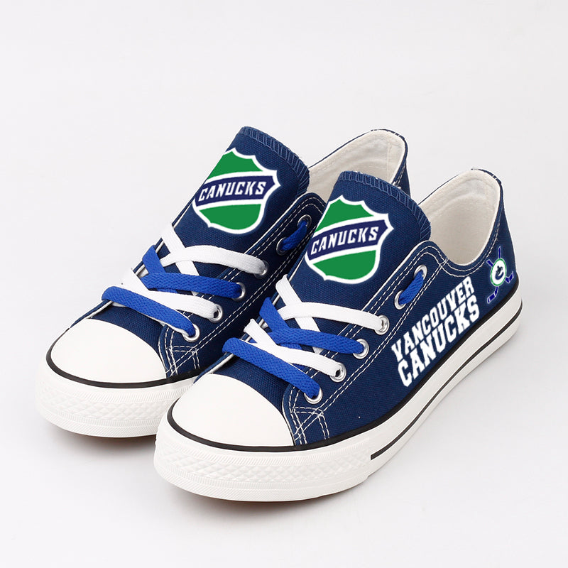 Vancouver Canucks Low Top Canvas Sport Sneakers Shoes For Men Women Fans