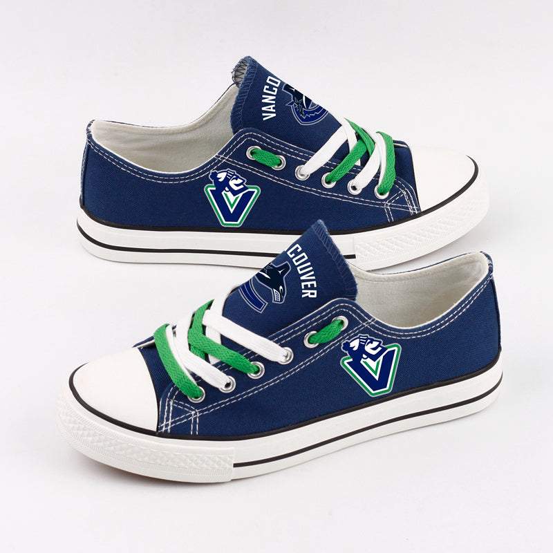 Vancouver Canucks Low Top Canvas Sport Sneakers Shoes For Men Women Fans