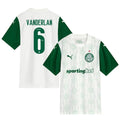 Vanderlan #6 Palmeiras 2025-26 Away Match Jersey – White