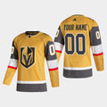 Vegas Golden Knights Custom 2020-21 Player Alternate Stitched NHL Jersey Gold