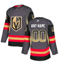 Vegas Golden Knights Gray Customized Drift Fashion Jersey Stitched