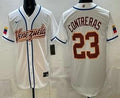 Venezuela #23 William Contreras White 2026 World Baseball Cool Base Jersey