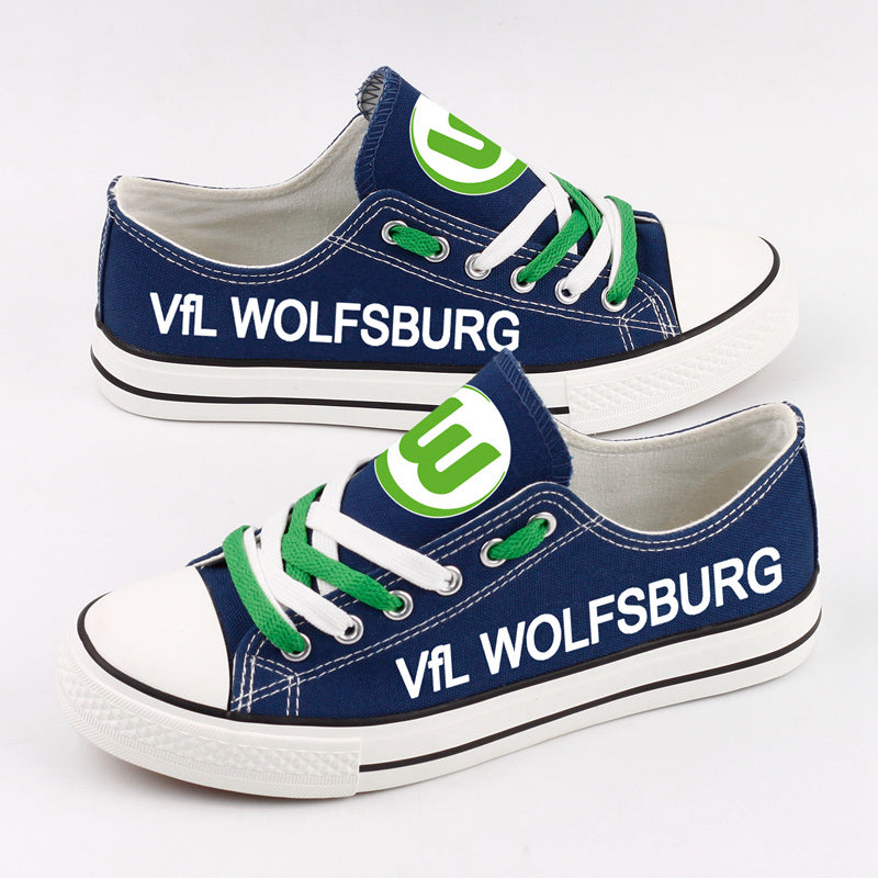 VfL Wolfsburg Low Top Canvas Sport Sneakers Shoes For Men Women Fans