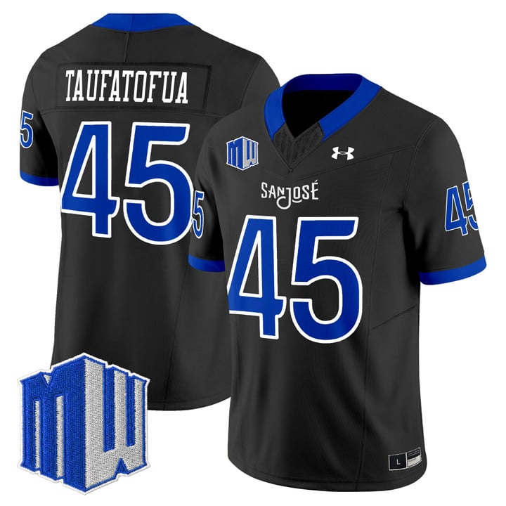 Vili Taufatofua Jersey #45 San José State Spartans 2025 Limited Stitched