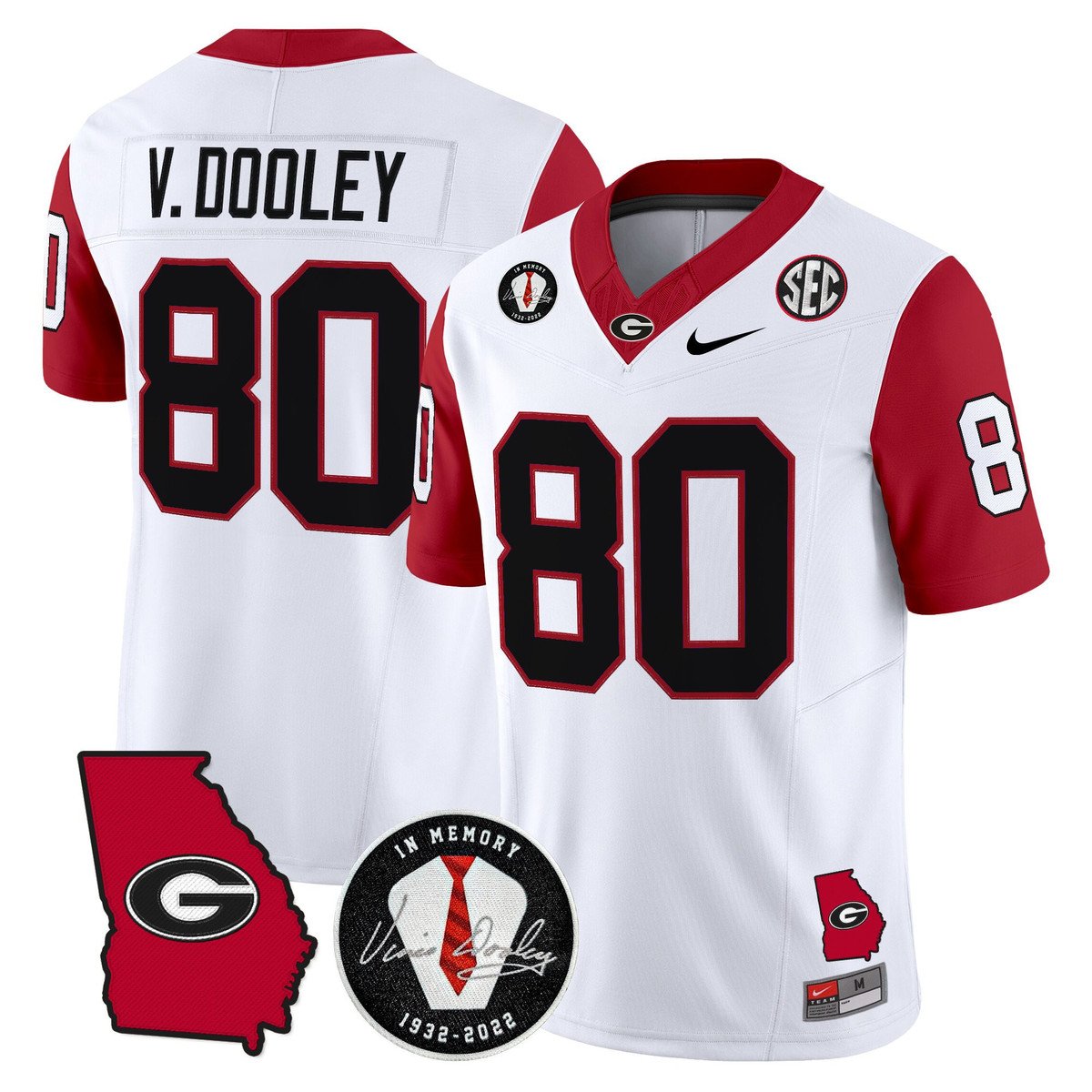 Vince Dooley Jersey #80 Georgia Bulldogs 2025 Limited Stitched