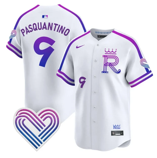 Vinnie Pasquantino Jersey 9 Kansas City Royals 2026 City Connect Premier Stitched