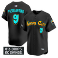 Vinnie Pasquantino Jersey #9 Kansas City Royals Graffiti Crown Drop