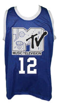 Vlade Divac Jersey #12 Rock n'Jock Basketball Sewn Blue