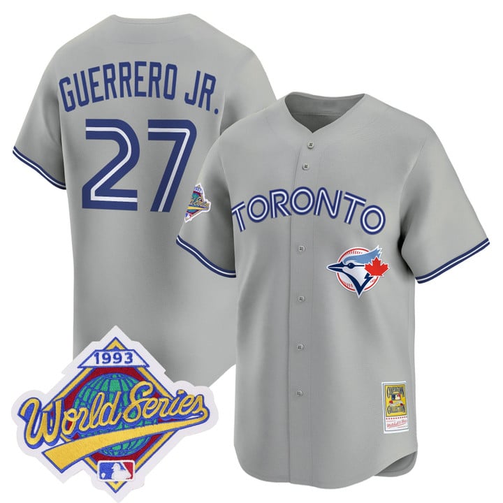 Vladimir Guerrero Jr Jersey #27 Toronto Blue Jays 1993 World Series Throwback