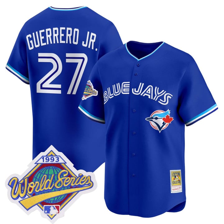 Vladimir Guerrero Jr Jersey #27 Toronto Blue Jays 1993 World Series Throwback