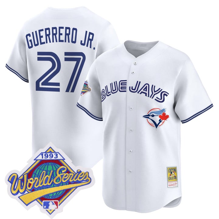 Vladimir Guerrero Jr Jersey #27 Toronto Blue Jays 1993 World Series Throwback