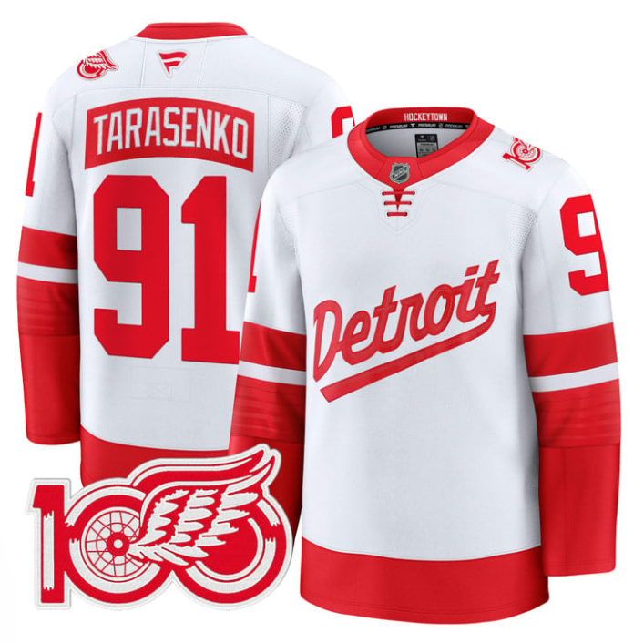 Vladimir Tarasenko Jersey #91 Detroit Red Wings 100th Anniversary