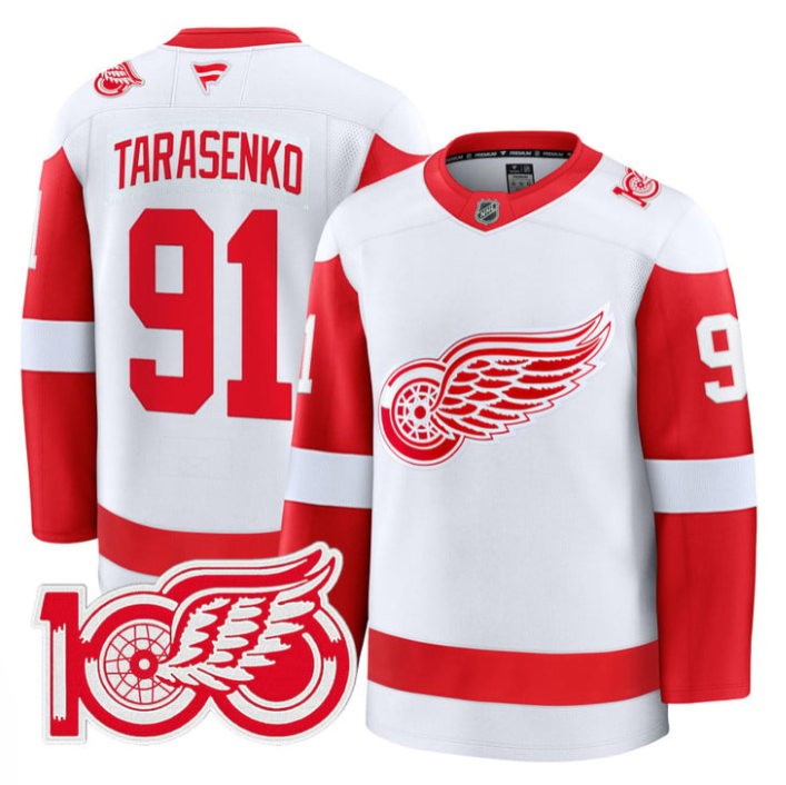 Vladimir Tarasenko Jersey #91 Detroit Red Wings 100th Anniversary