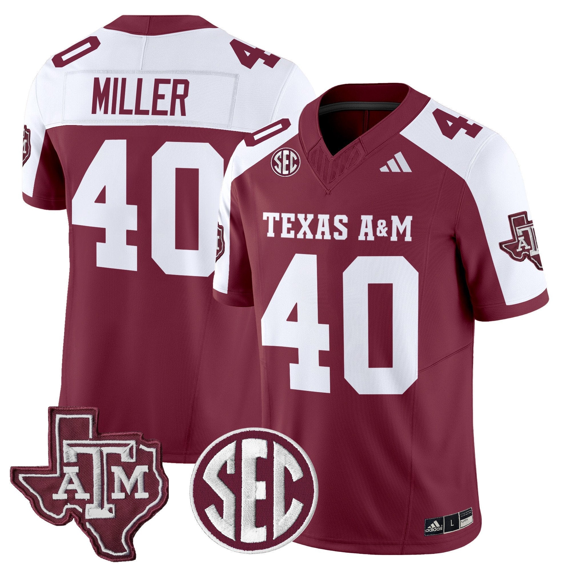 Von Miller Jersey #40 Texas A&M Aggies 2025 Vapor Stitched