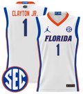 Walter Clayton Jr Jersey #15 Florida Gators 2024 Lightweight Basketball White