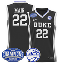 Women's Taina Mair Jersey #22 Duke Blue Devils 2025 ACC Champions Black