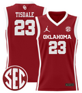 Wayman Tisdale Jersey #23 Oklahoma Sooners 2024 Lightweight Basketball Crimson