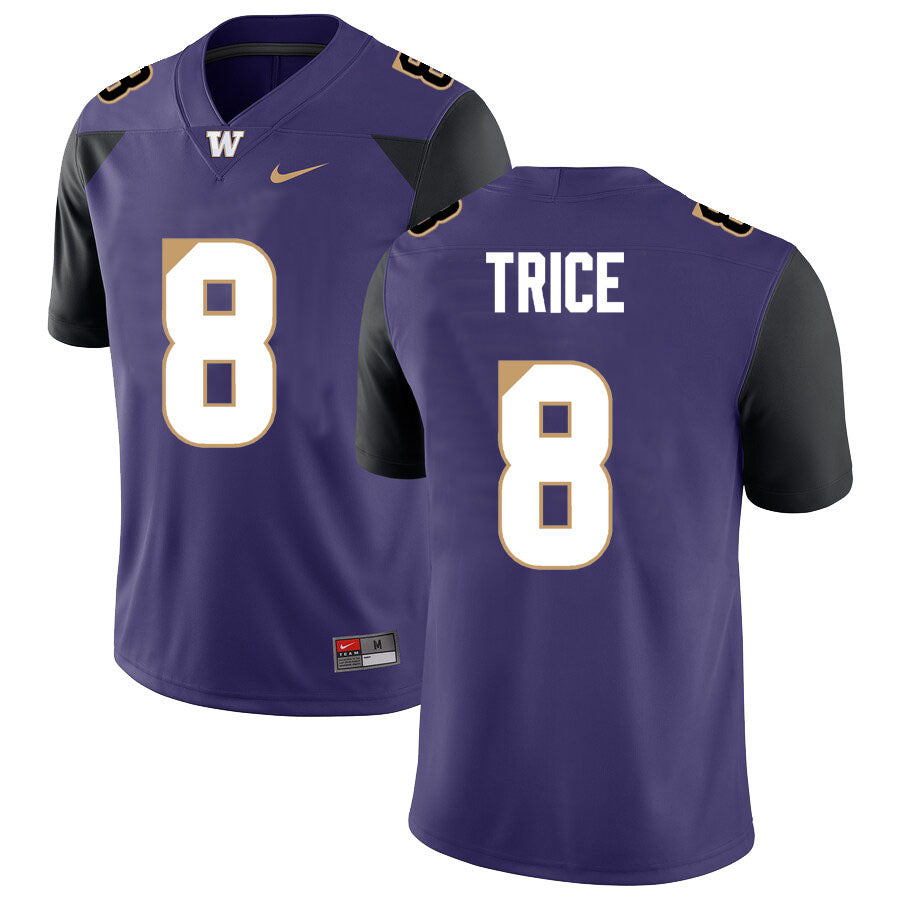 Washington Huskies Bralen Trice Jersey #8 College Football Premier Stitched