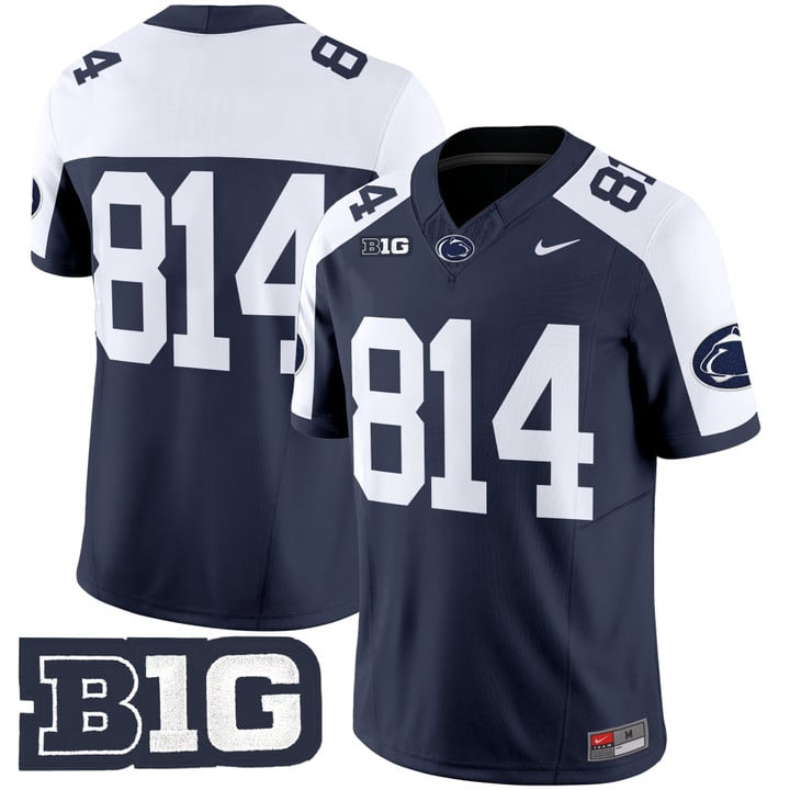 WHITEOUT Jersey #814 No Name Penn State Nittany Lions 2025 Stitched