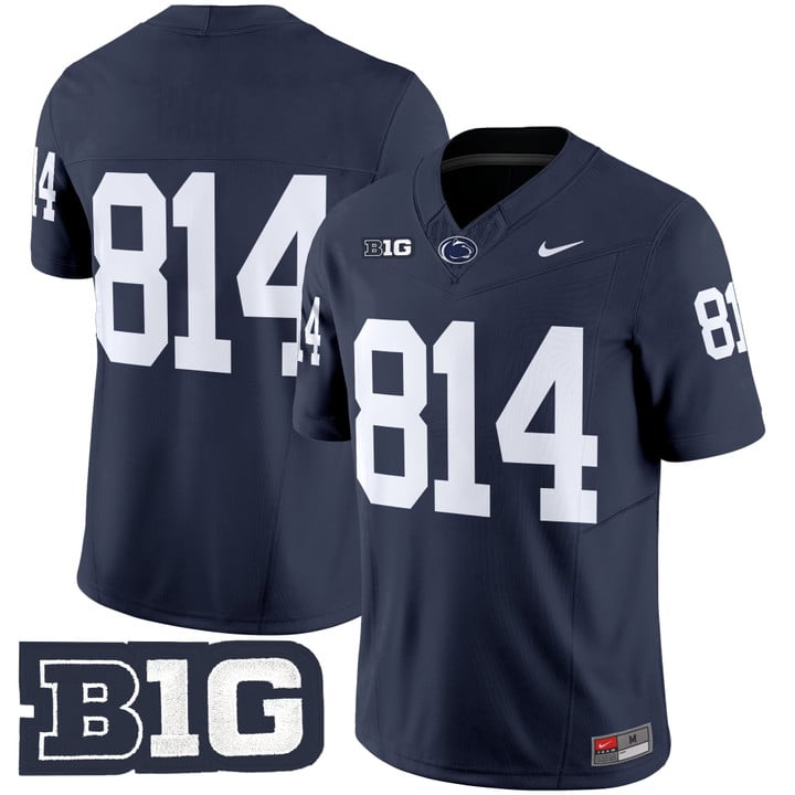 WHITEOUT Jersey #814 No Name Penn State Nittany Lions 2025 Stitched
