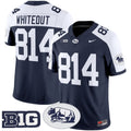 WHITEOUT Jersey #814 Penn State Nittany Lions 2025 Throwback Limited Stitched
