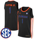 Walter Clayton Jr Jersey #1 Florida Gators Swingman Basketball Stitched Black