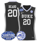 Women's Alana Beard Jersey #20 Duke Blue Devils 2025 ACC Champions Black