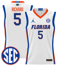 Will Richard Jersey #5 Florida Gators 2024 Lightweight Basketball White