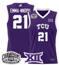 Women's Emma Nnopu Jersey #21 TCU Horned Frogs 2025 Champions Purple