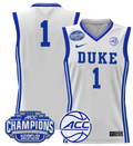 Women's Team Jersey Duke Blue Devils 2025 ACC Champions Lightweight White