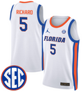 Will Richard Jersey #5 Florida Gators Swingman Basketball Stitched White