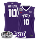 Women's Hailey Van Lith Jersey #10 TCU Horned Frogs 2025 Champions Purple