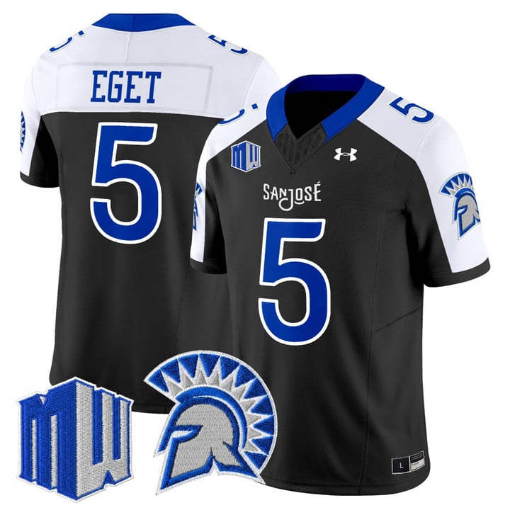 Walker Eget Jersey #5 San José State Spartans 2025 Limited Stitched