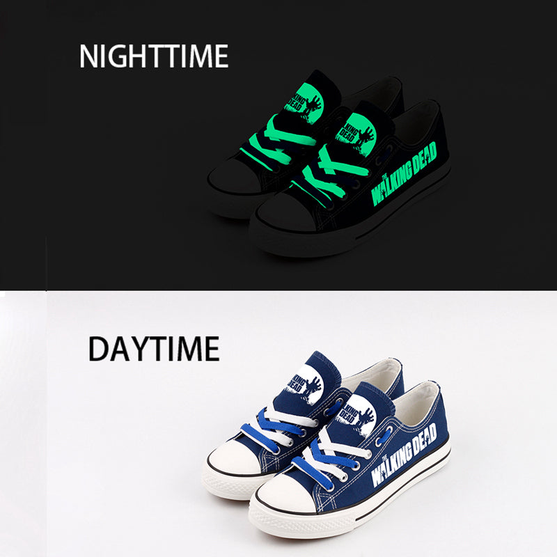 Walking Dead Low Top Canvas Sport Sneakers Shoes For Men Women Fans