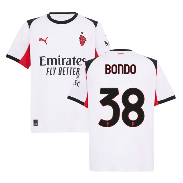 Warren Bondo 38 AC Milan 2025-26 Away Men Jersey – White