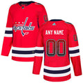 Washington Capitals Red Customized Drift Fashion Jersey Premium Stitched