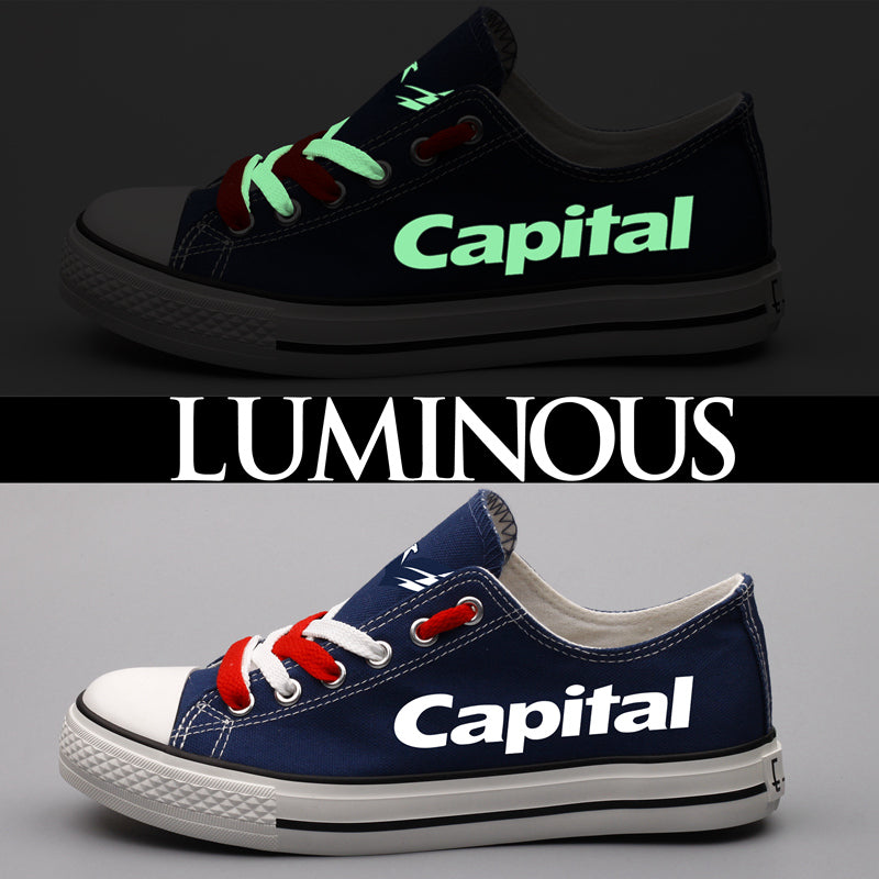 Washington Capitals Low Top Canvas Sport Sneakers Shoes For Men Women Fans